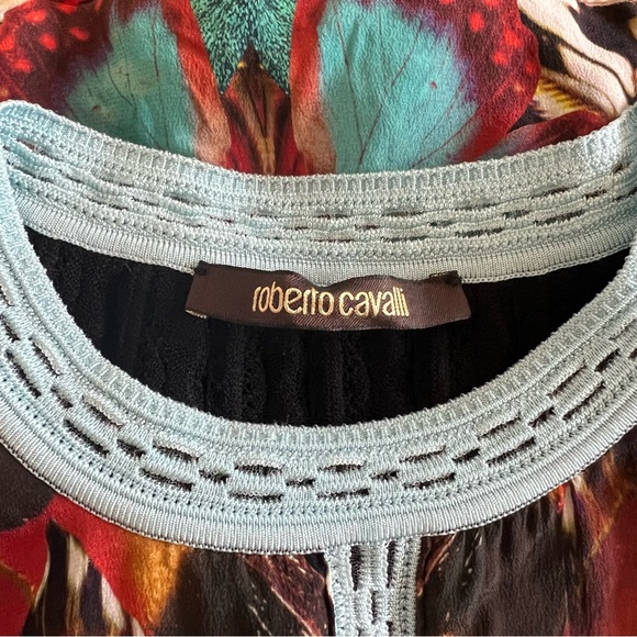 Roberto Cavalli knit mixed print dress - Picture 3 of 3